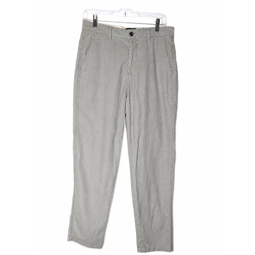 Dockers Men's Hemp Cotton Blend Casual Pats Size 29 Sage Straight Leg Lightweigh